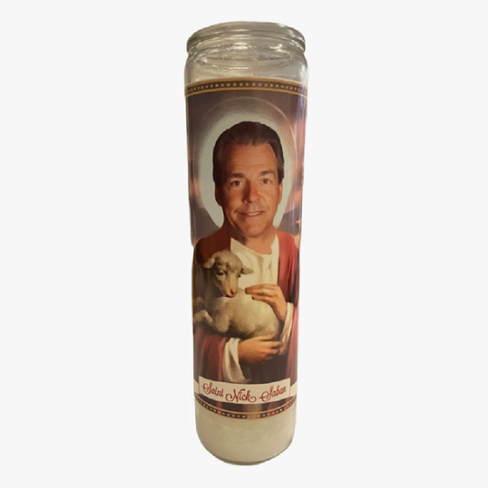 The Luminary Nick Saban Prayer Candle ORE Mercantile Deli & Bogeda
